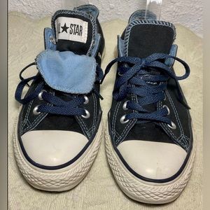 Converse All Star chucks Blue Double Tongue Men’s Size 5/Women’s 7